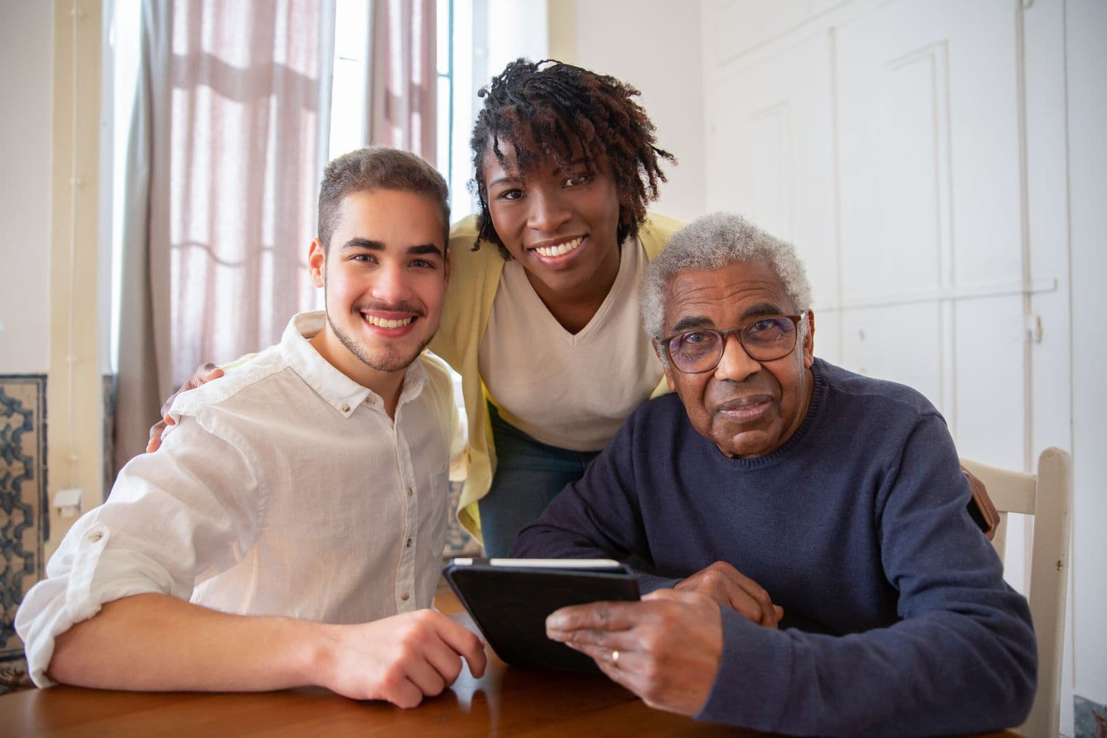 A welcoming home setting where families begin the conversation about care