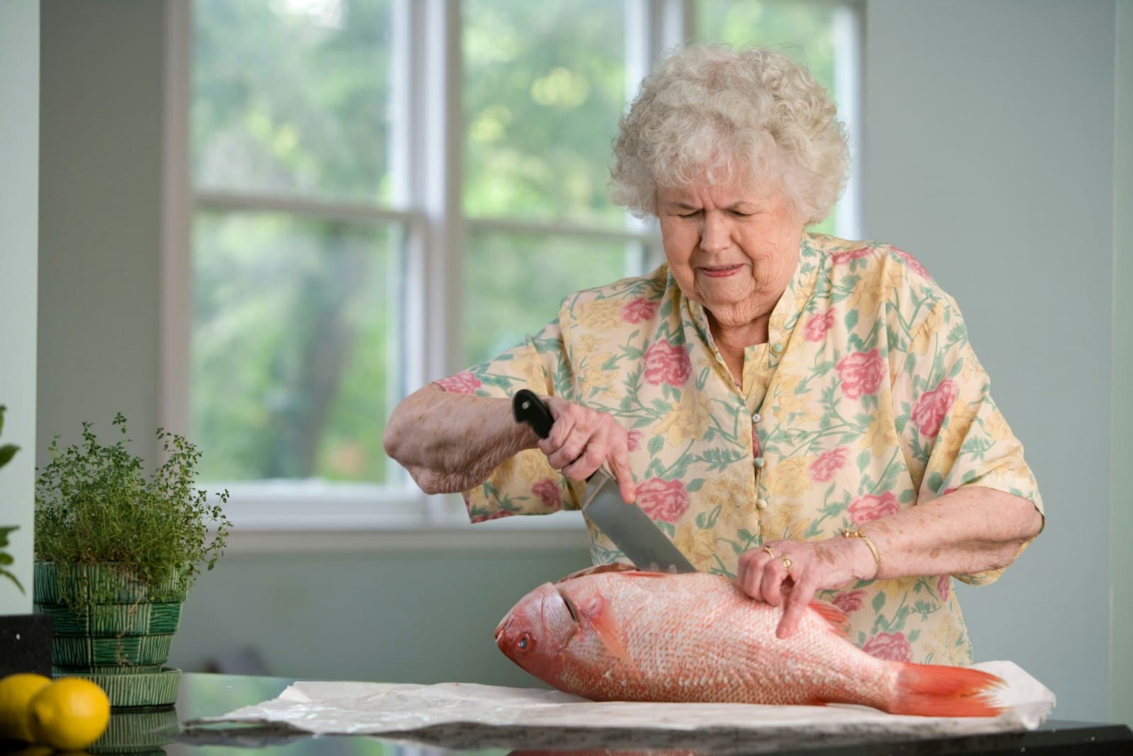 Older adult feeling comfortable and supported in a bright, welcoming home